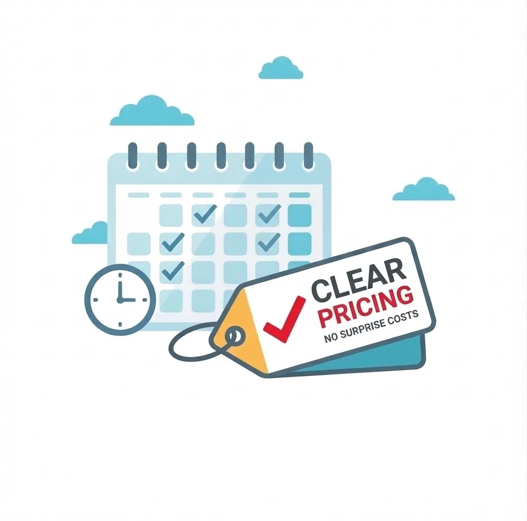 We work with you clear timelines and no surprise costs.